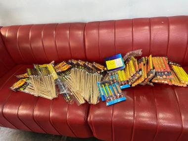 Fireworks Seizure from Barbers