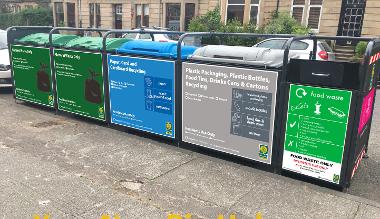 On-street bin hub