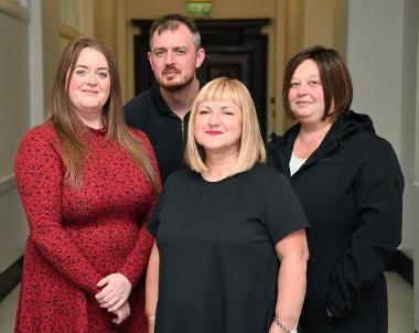 Left to Right - Claire McArthur, Jamie Usher, Caroline Foulkes, Eileen Watt 