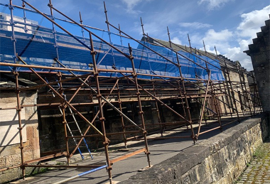 Picture of stables building under construction