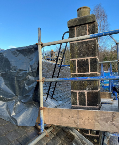 Picture of refurbished chimney