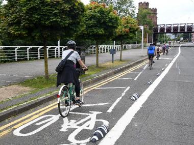 Broomielaw Cycle Lane